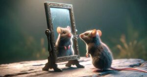 mirror test or mirror-testing