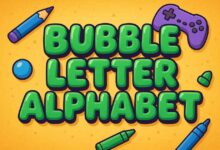 bubble letter alphabet